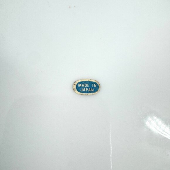 Vintage Blue White Currier & Ives “Old Homestead in Winter” Japan Plate Set of 2 - Picture 5 of 7